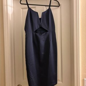 J.O.A. Midnight Blue Backless Dress